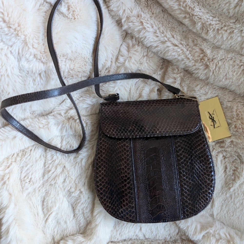 Vintage YSL Snakeskin Purse